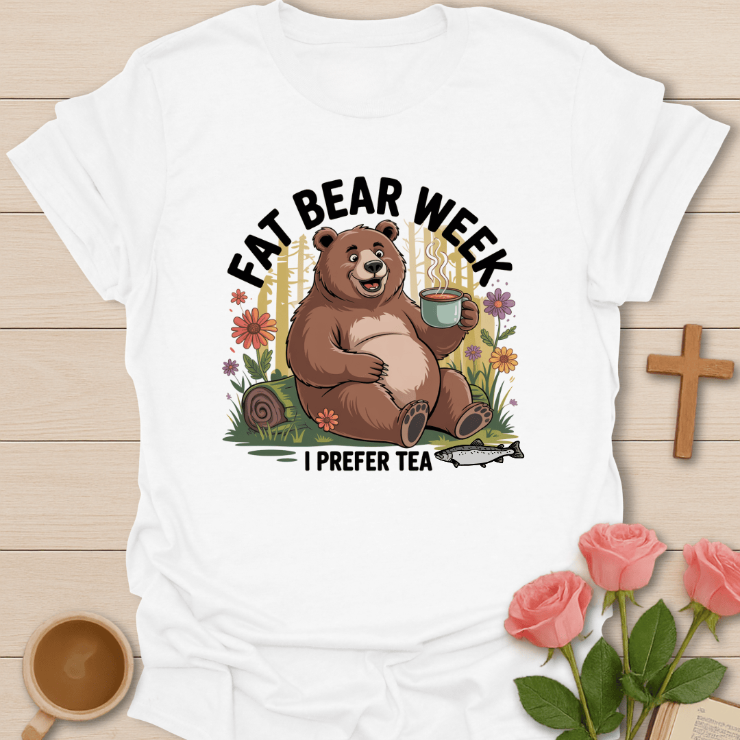 Fat Bear Week Tea T-Shirt T-Shirt