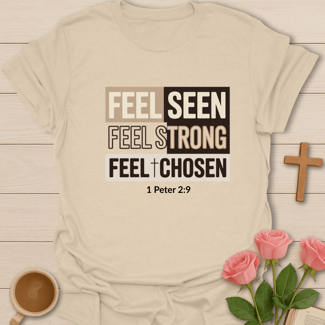 Feel Chosen T-Shirt - Kozzy Co Sand / S