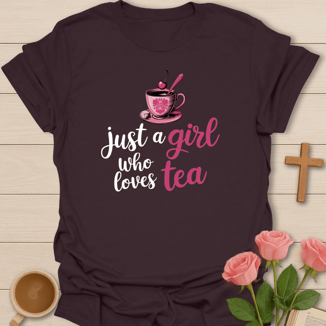 Girl Who Loves Tea T-Shirt T-Shirt