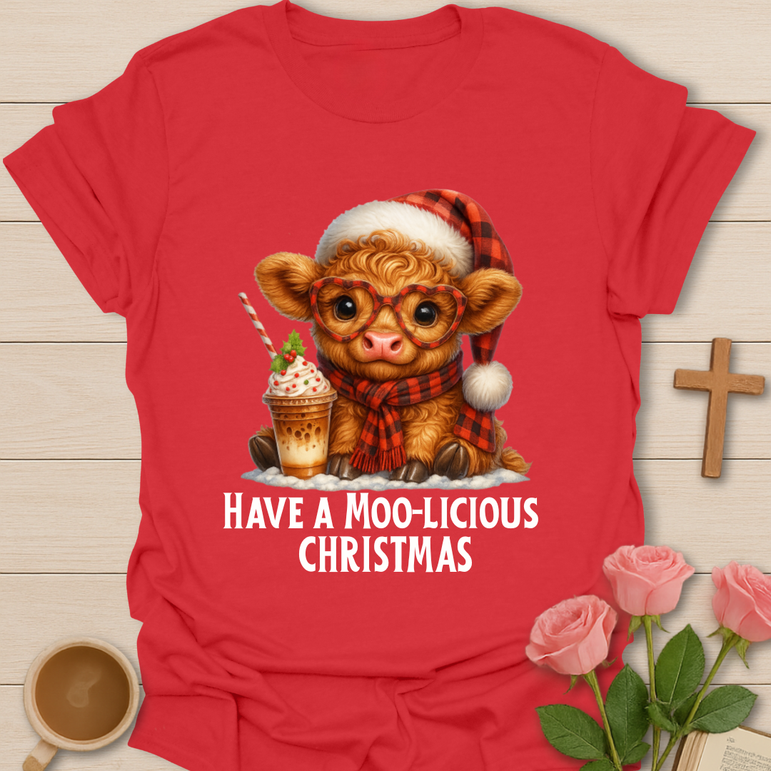Moo-licious Christmas T-Shirt