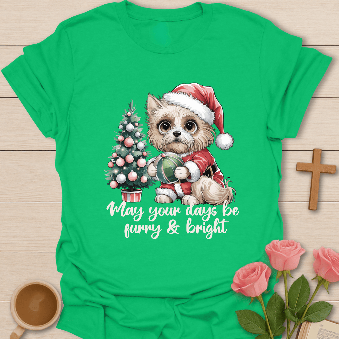 Furry & Bright Christmas T-Shirt T-Shirt