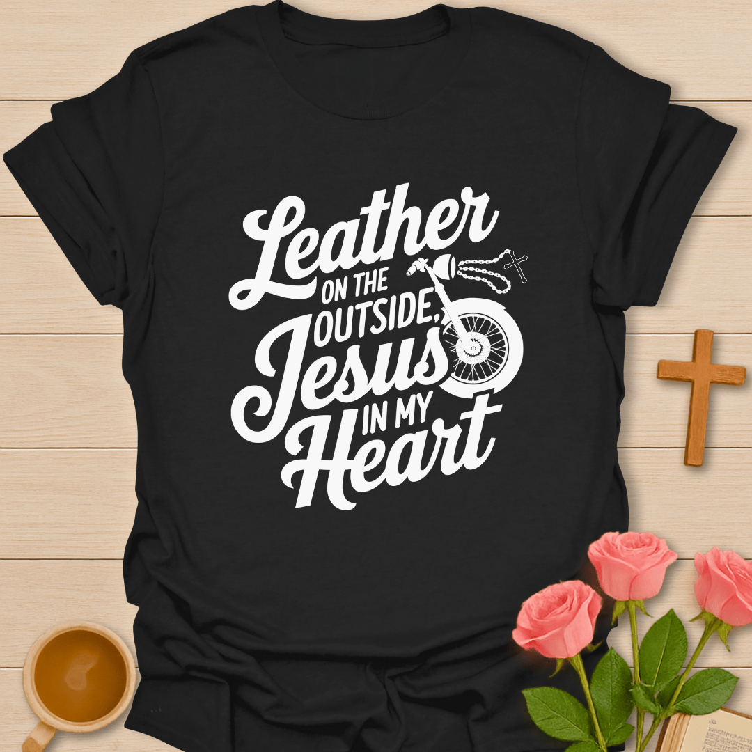 Jesus In My Heart Biker T-Shirt