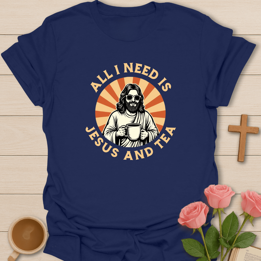 Retro Jesus And Tea T-Shirt