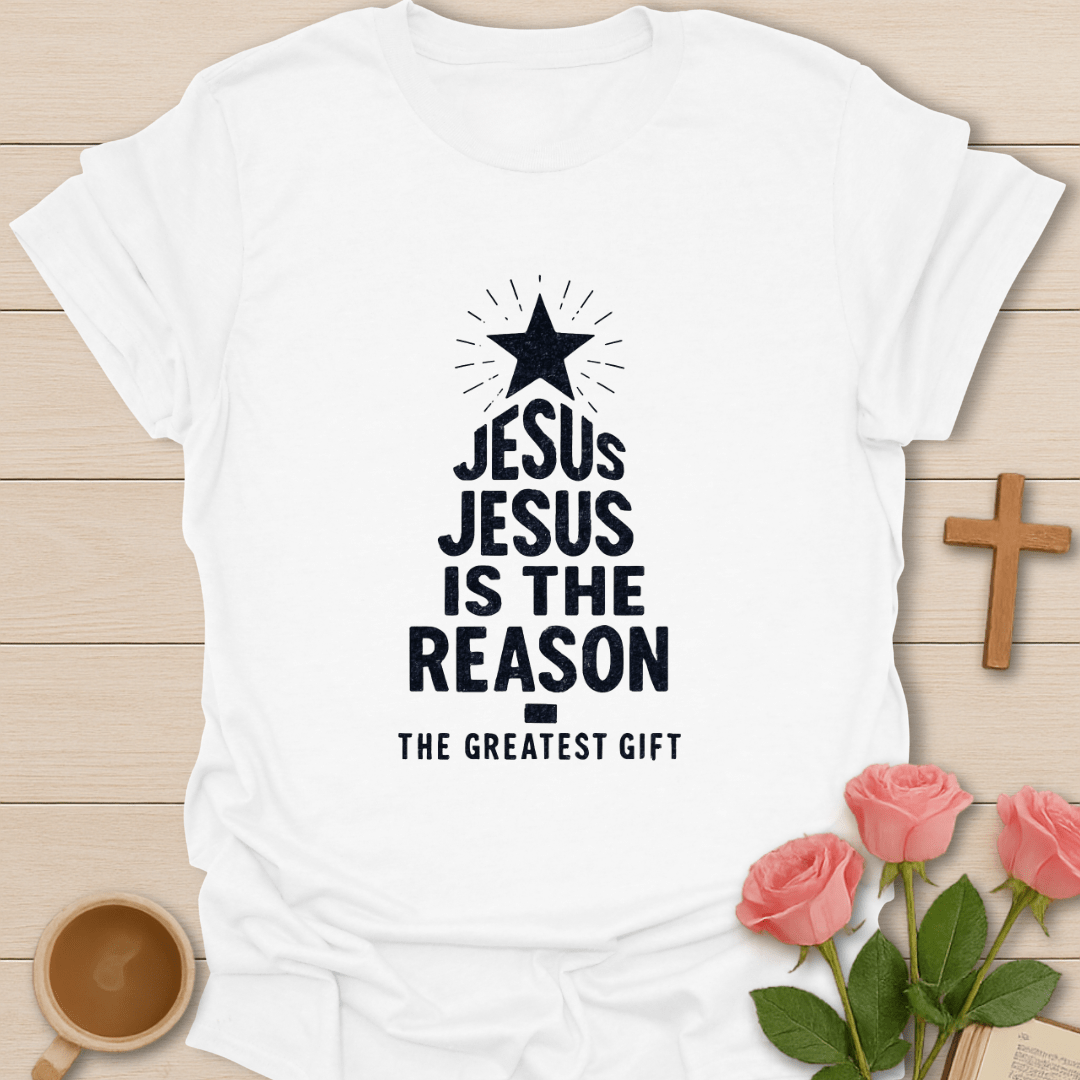 Jesus Tree of Light Christmas T-Shirt
