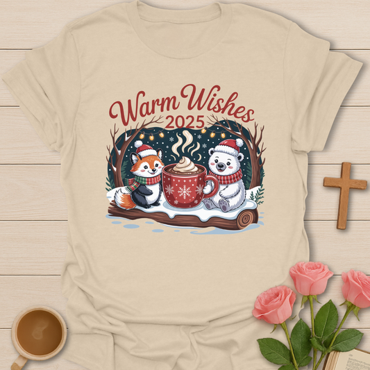 Warm Wishes 2025 Christmas T-Shirt