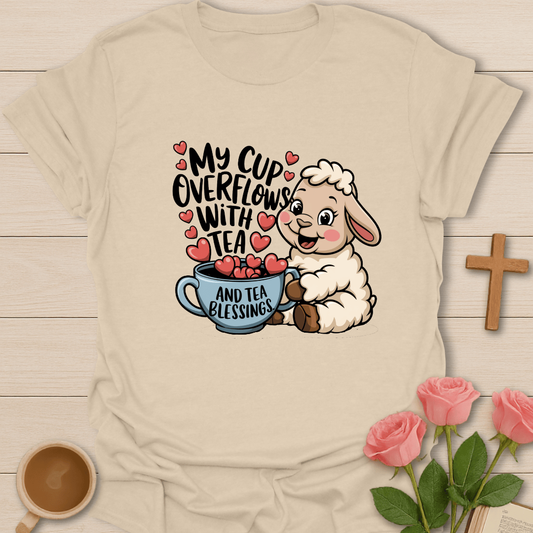Lamb Tea Blessings T-Shirt T-Shirt