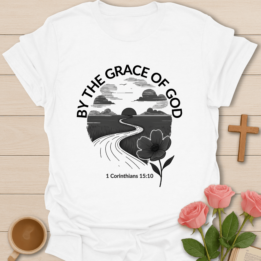 By The Grace Of God T-Shirt - Kozzy Co White / S