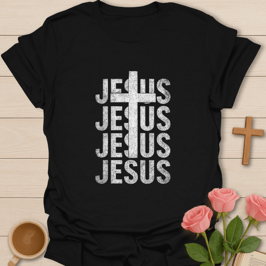 Vintage JESUS Stacked T-Shirt T-Shirt