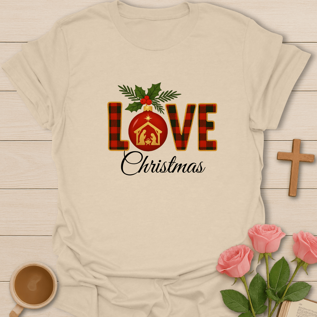 Love Christmas Nativity T-Shirt T-Shirt