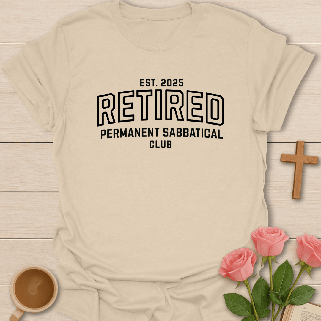 Retired Professor Club T-Shirt - Kozzy Co Sand / S