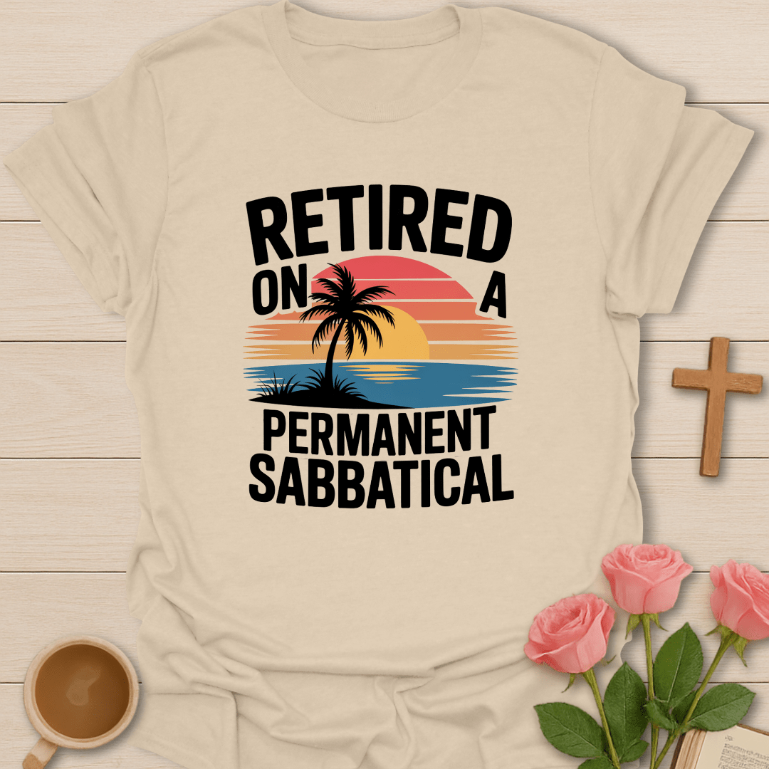 Retro Retired Professor T-Shirt - Kozzy Co Sand / S