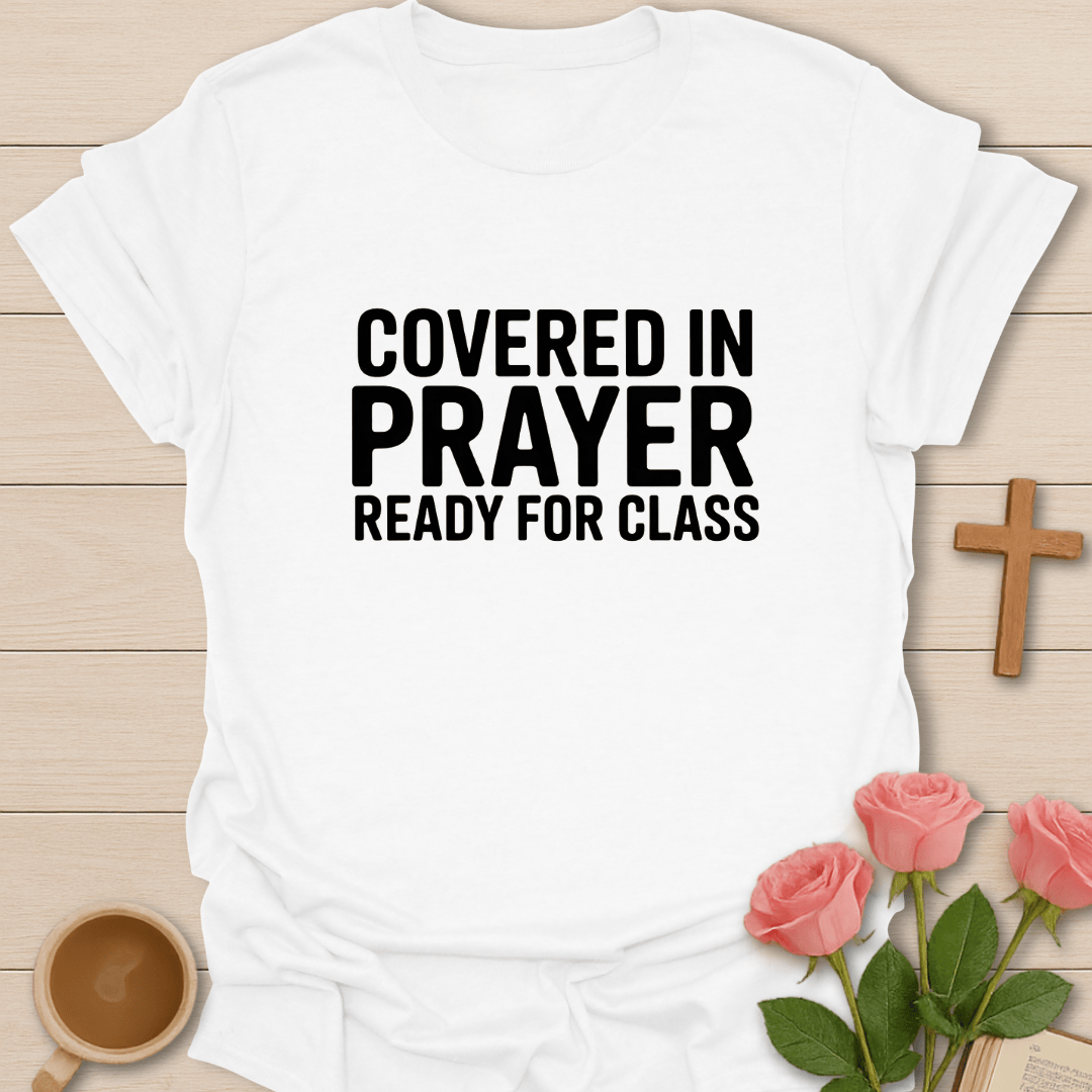 Covered & Ready For Class T-Shirt - Kozzy Co White / S