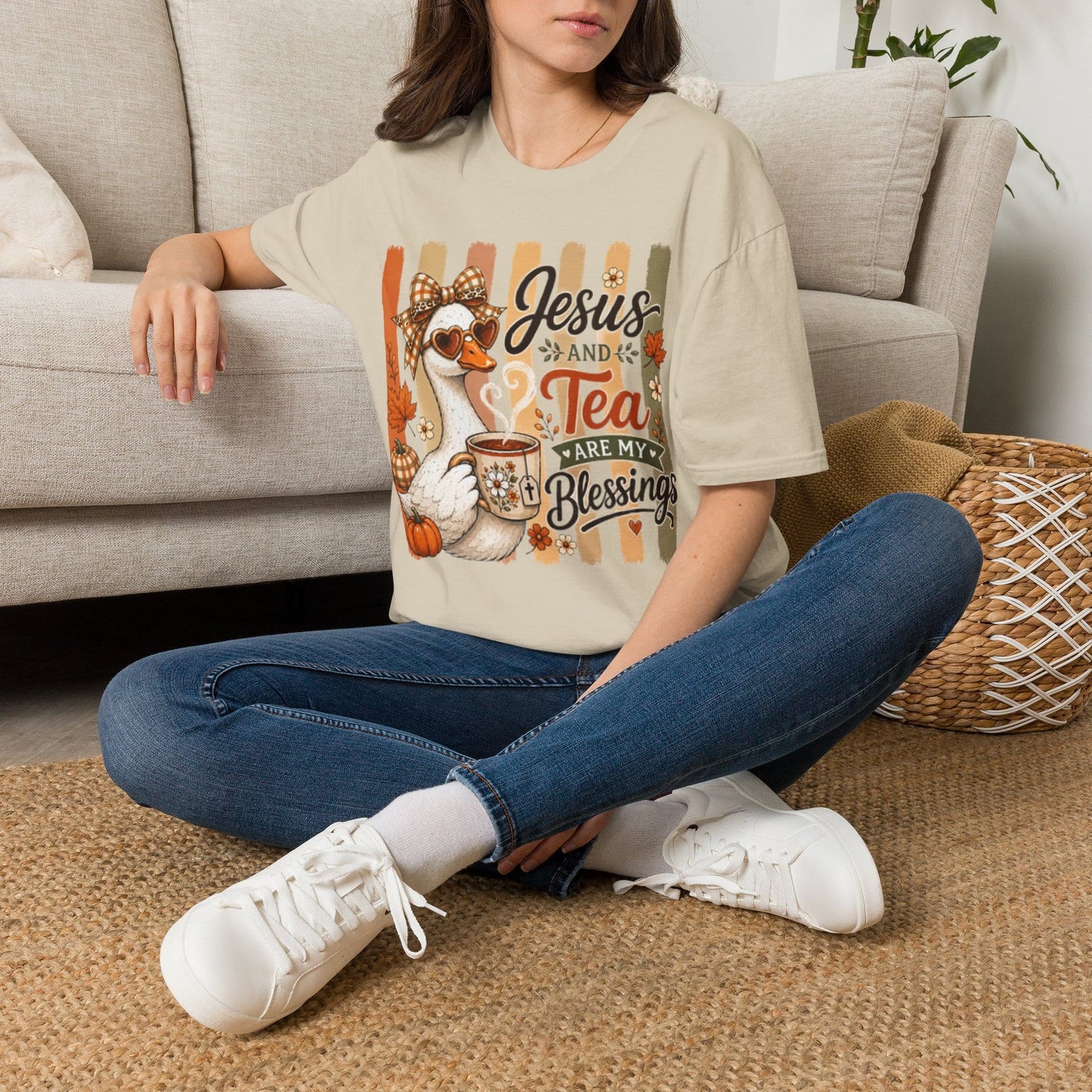 Vintage Jesus Tea Blessings T-Shirt