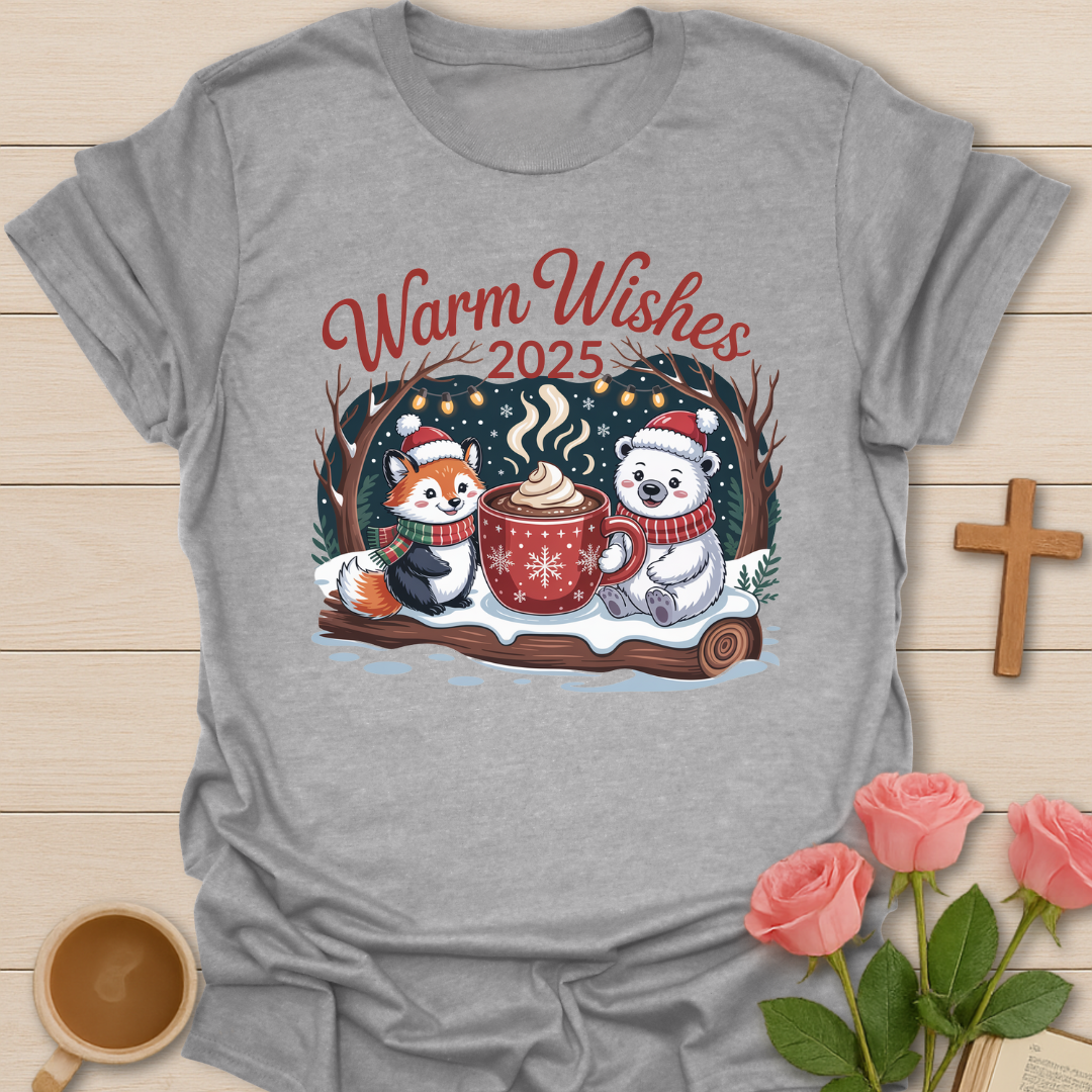 Warm Wishes 2025 Christmas T-Shirt