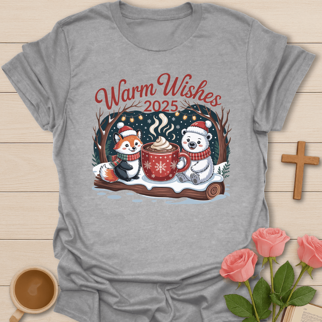 Warm Wishes 2025 Christmas T-Shirt T-Shirt