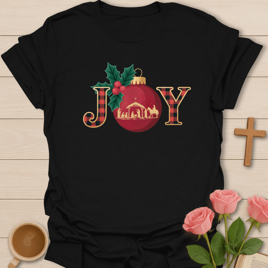 Joy Nativity Christmas T-Shirt T-Shirt