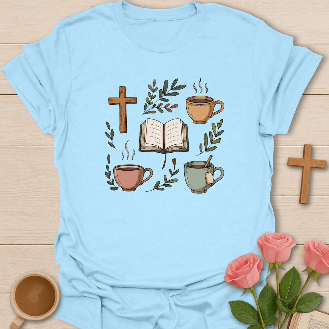 Cozy Faith & Tea T-Shirt T-Shirt