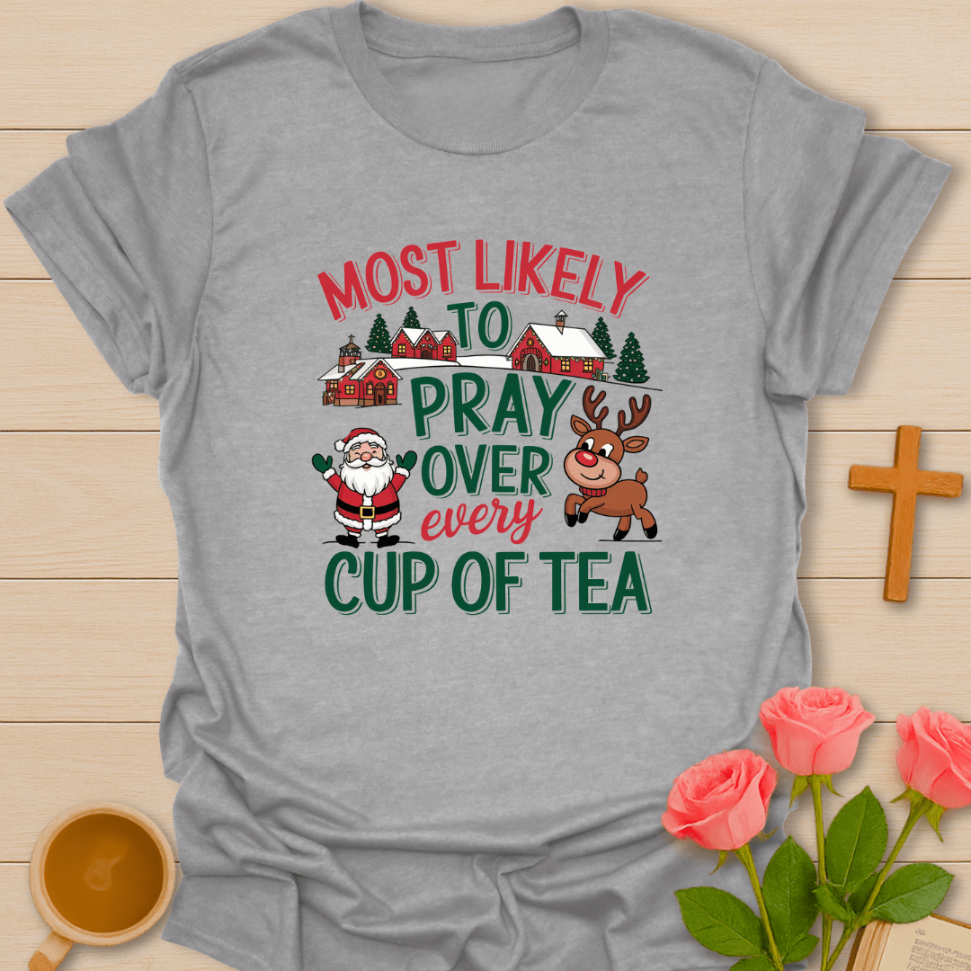 Santa Prayers Christmas T-Shirt T-Shirt