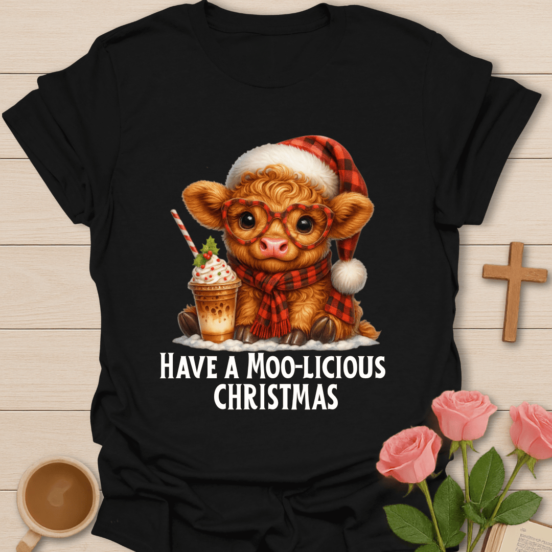 Moo-licious Christmas T-Shirt T-Shirt