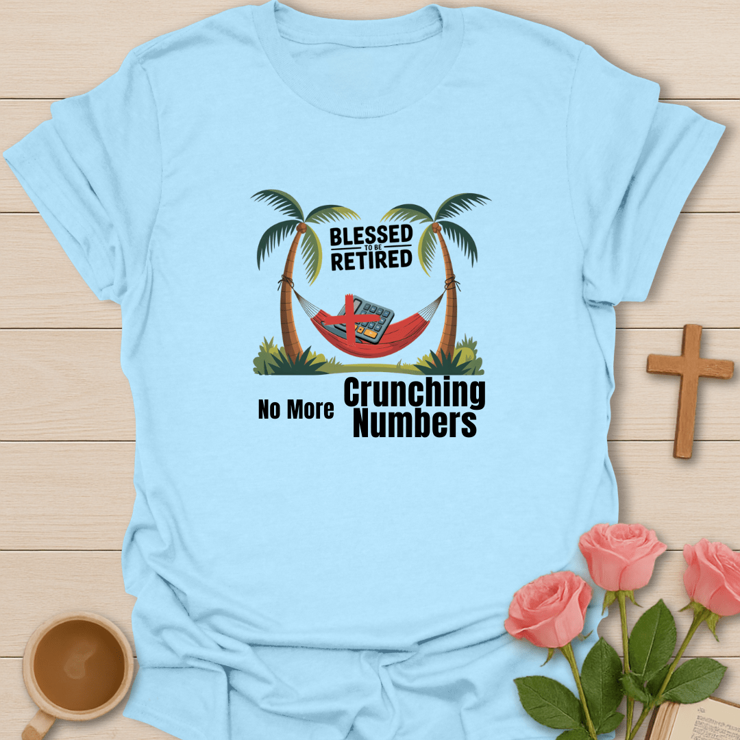 Retired Hammock Accountant T-Shirt - Kozzy Co Light Blue / S