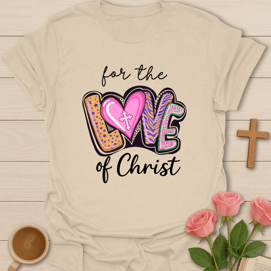 Retro Love Of Christ T-Shirt - Kozzy Co Sand / S