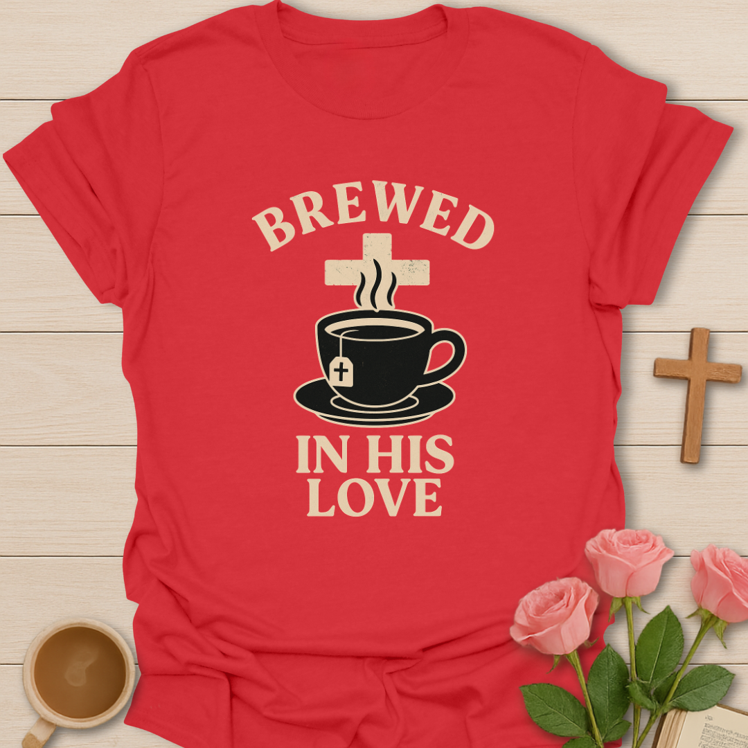 Brewed In His Love T-Shirt