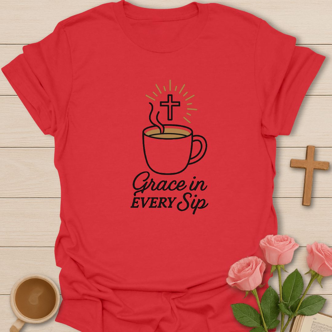Grace In Every Sip T-Shirt T-Shirt