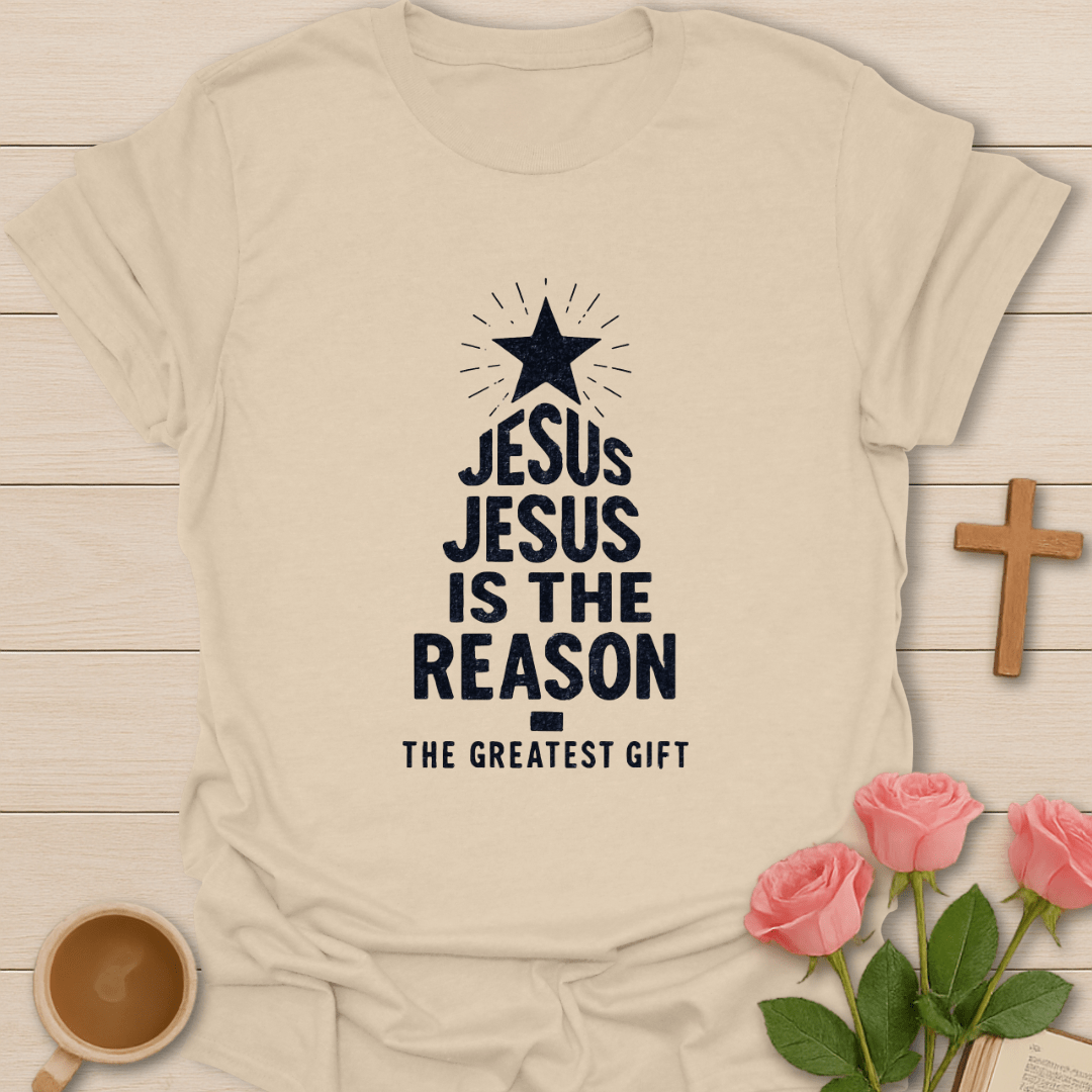Jesus Tree of Light Christmas T-Shirt