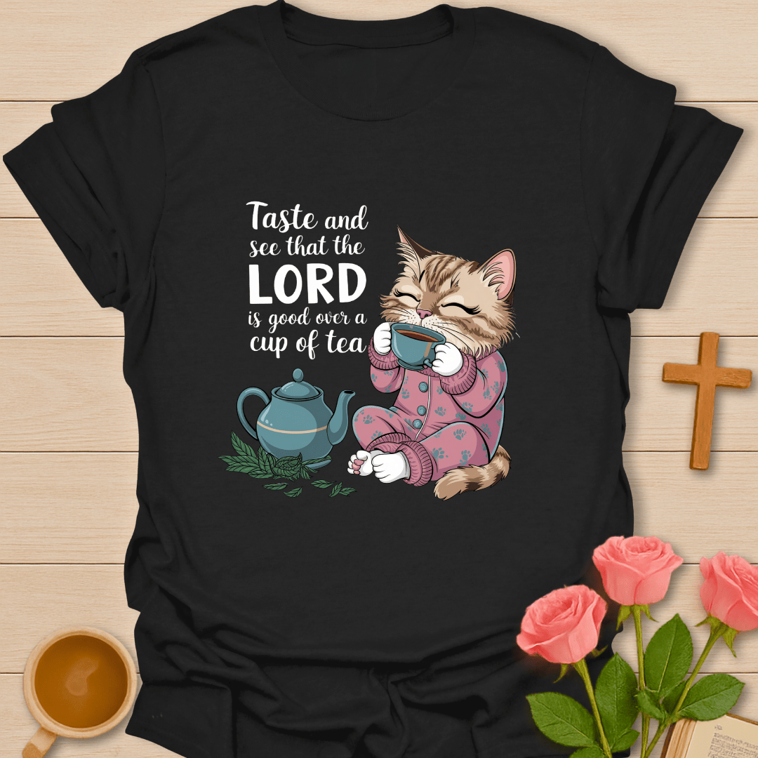 Pajama Cat  Good Tea T-Shirt