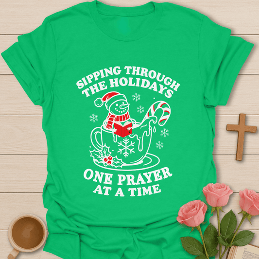 Snowman Christmas Prayer T-Shirt