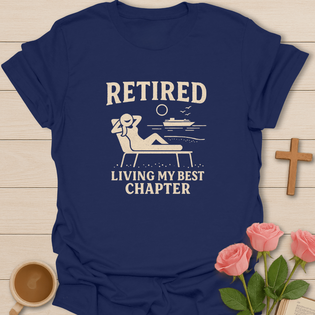 Living The Best Chapter T-Shirt - Kozzy Co Navy / S