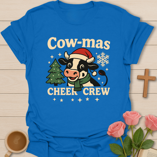 Cow-mas Cheer Crew T-Shirt