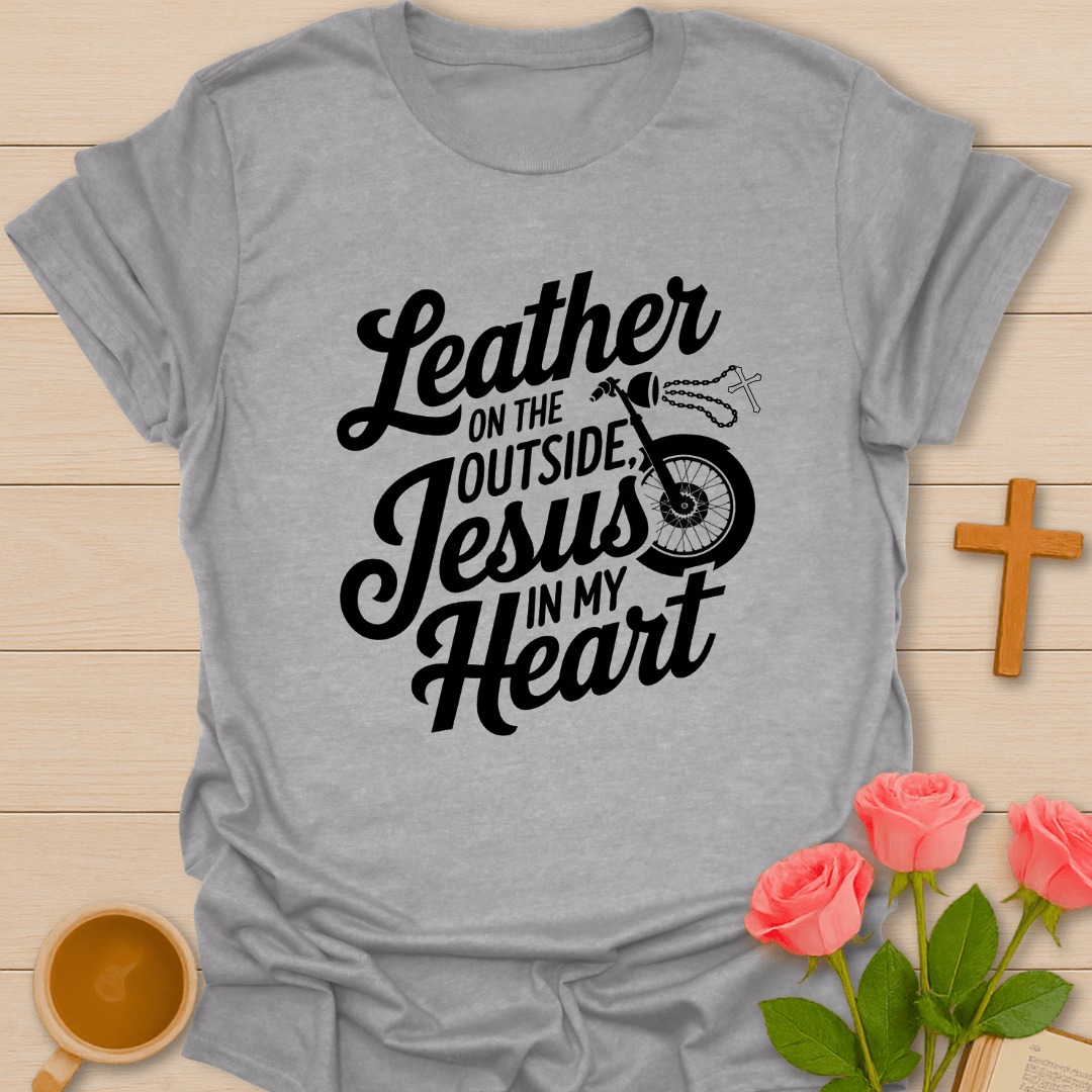 Jesus In My Heart Biker T-Shirt