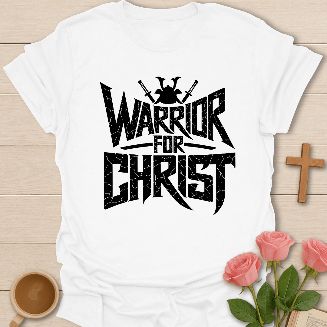 Warrior For Christ T-Shirt - Kozzy Co White / S