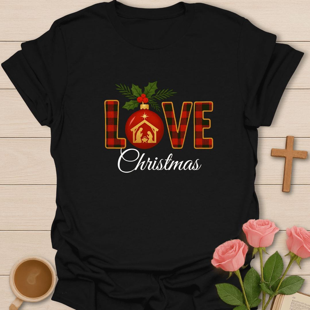 Love Christmas Nativity T-Shirt T-Shirt