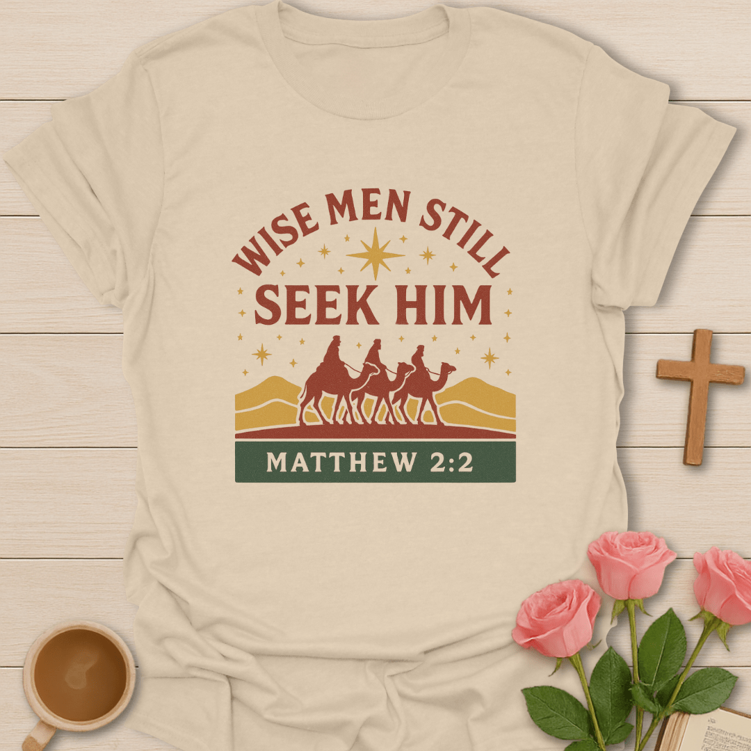 Wise Men Seeking Christmas T-Shirt - Kozzy Co Sand / S