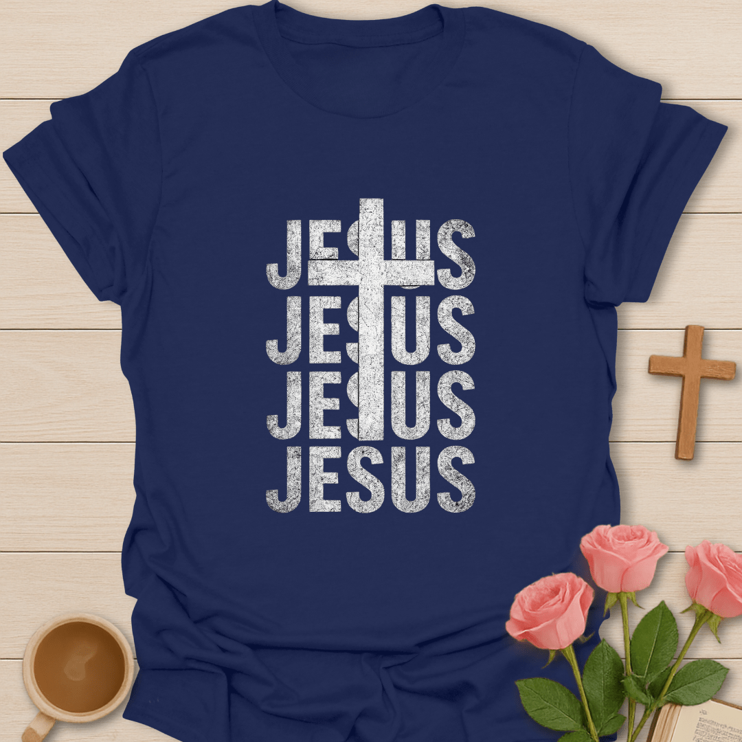 Vintage JESUS Stacked T-Shirt T-Shirt