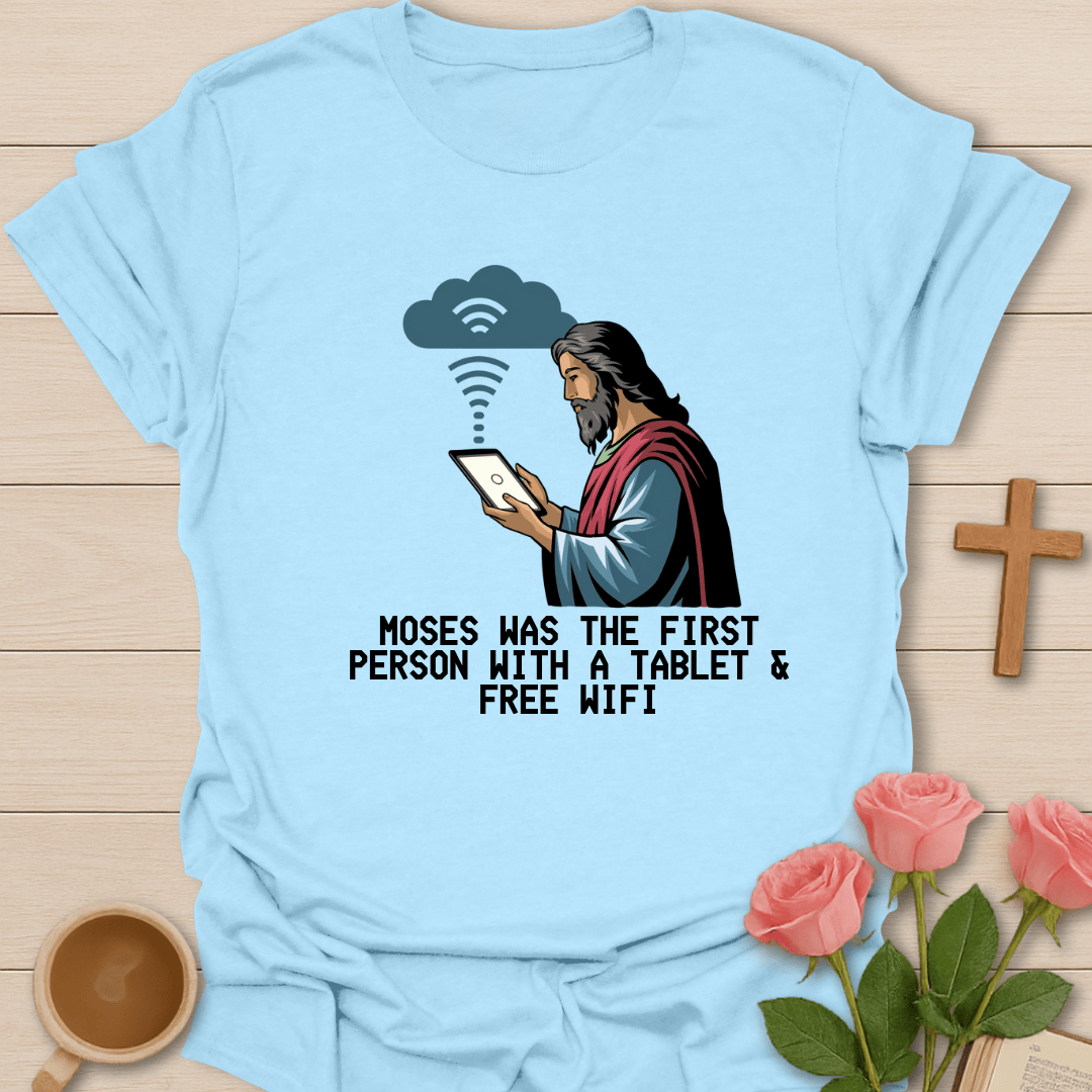 Moses' WiFi T-Shirt - Kozzy Co Light Blue / S