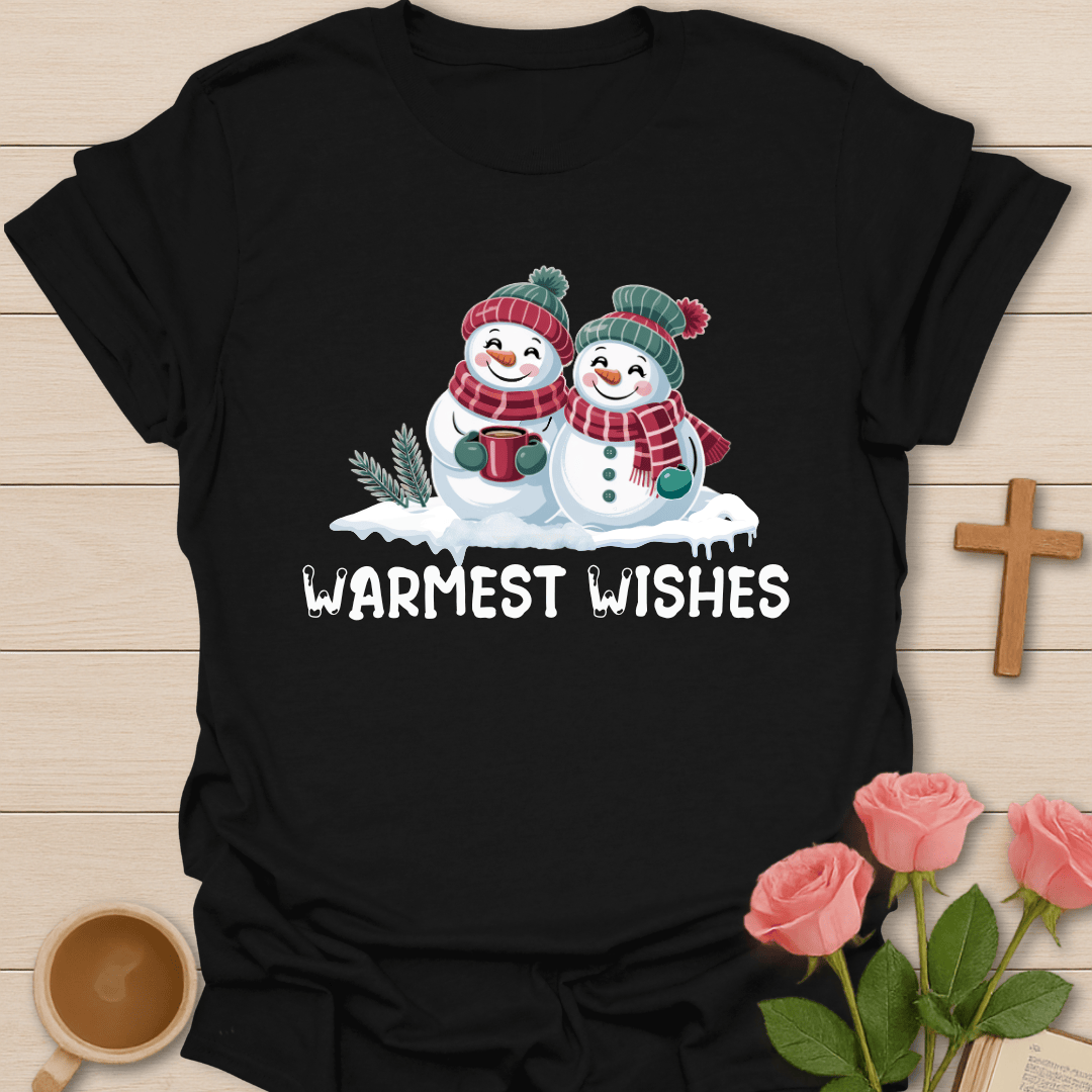 Warmest Wishes Snow-Couple T-Shirt T-Shirt