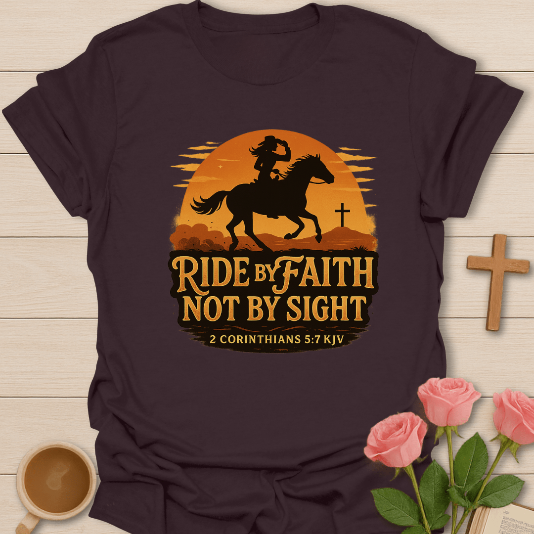 Cowgirl: Ride By Faith T-Shirt
