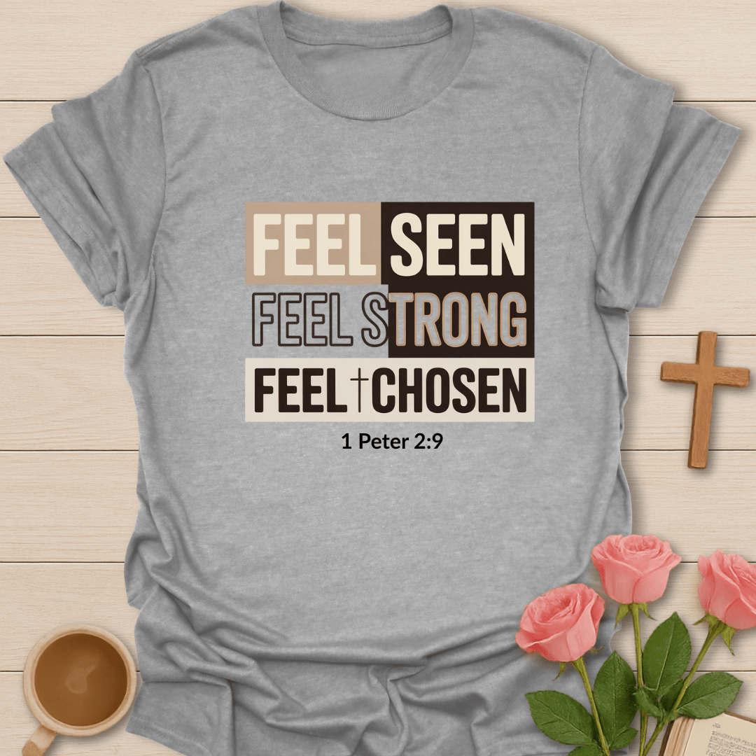 Feel Chosen T-Shirt - Kozzy Co Sport Grey / S