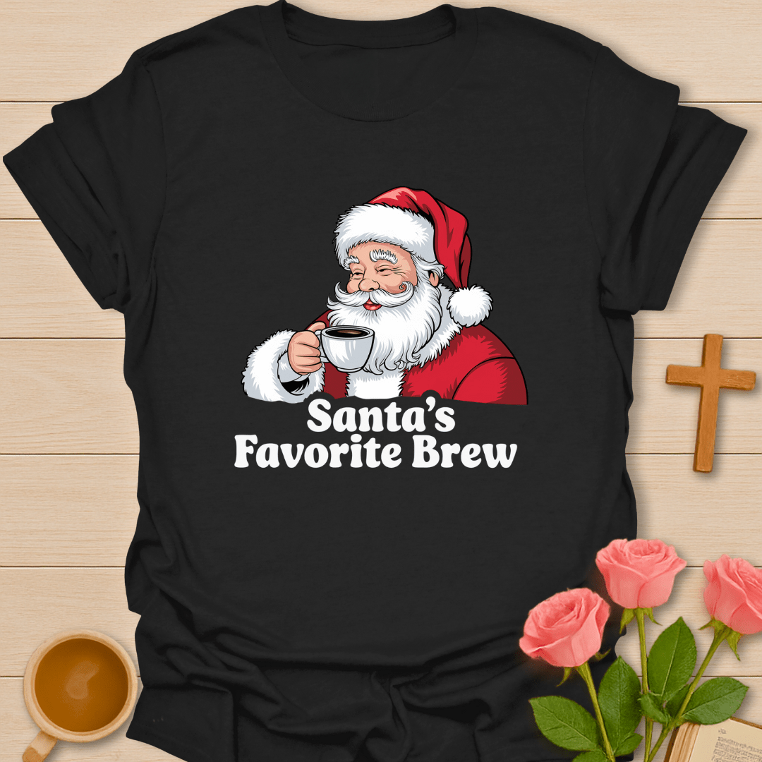 Santa's Brew Christmas T-Shirt T-Shirt