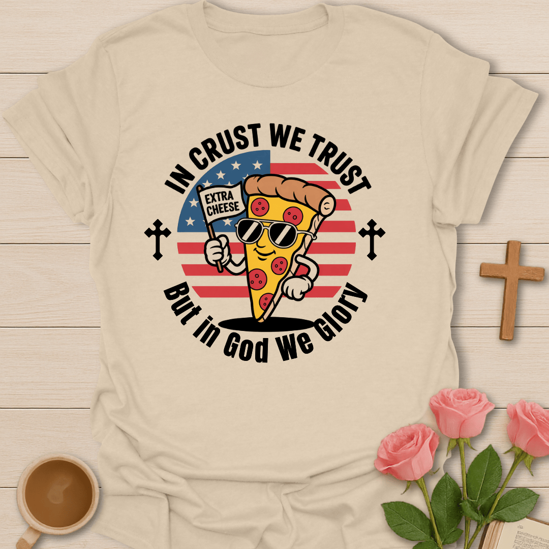 Pizza Faith T-Shirt - Kozzy Co Sand / S