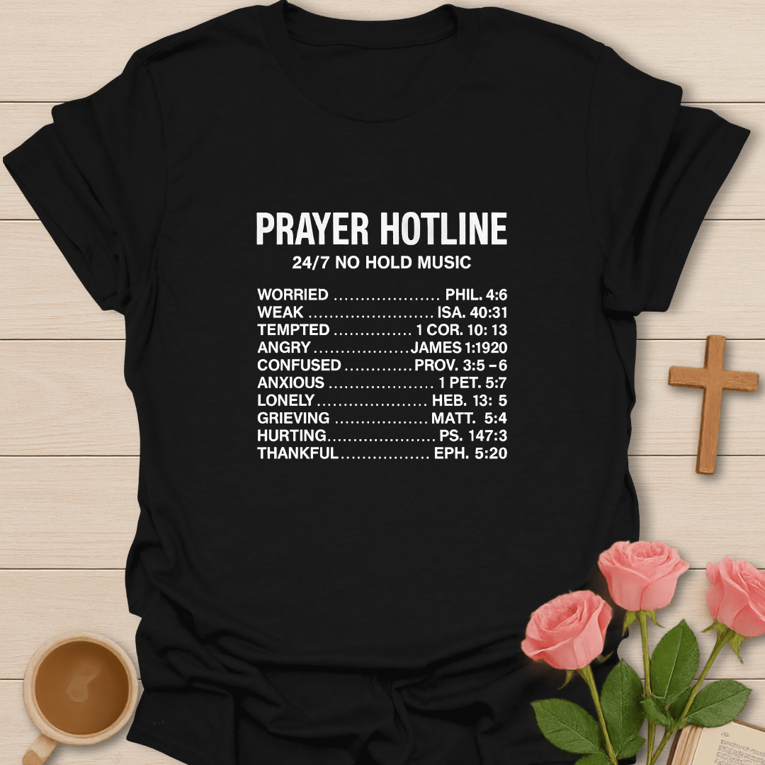 Pray Hotline T-Shirt - Kozzy Co Black / S