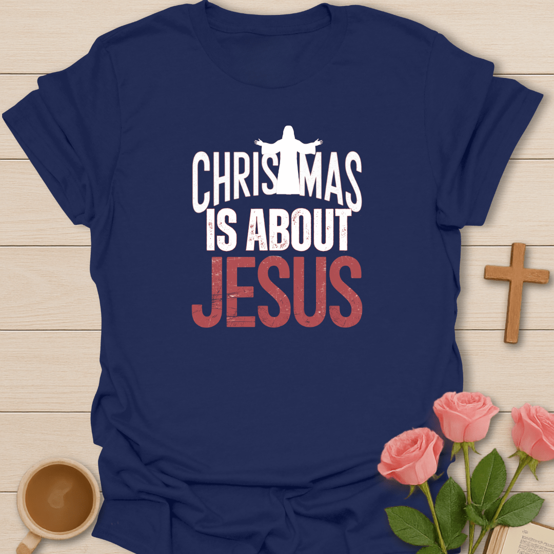 About Jesus Christmas T-Shirt T-Shirt