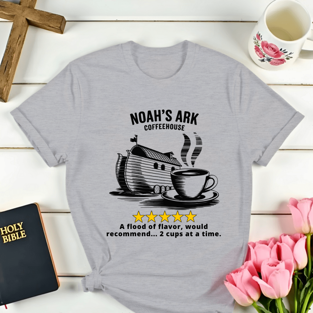 Noah's Ark Coffee House Five Stars Review T-Shirt