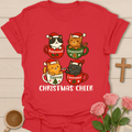 Christmas Cat Cheer T-Shirt T-Shirt