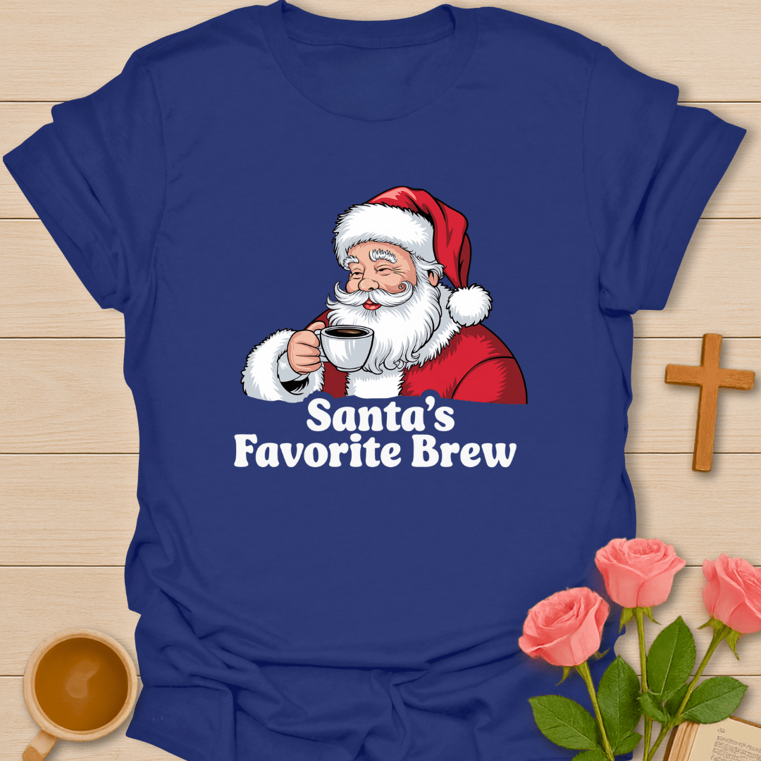 Santa's Brew Christmas T-Shirt T-Shirt