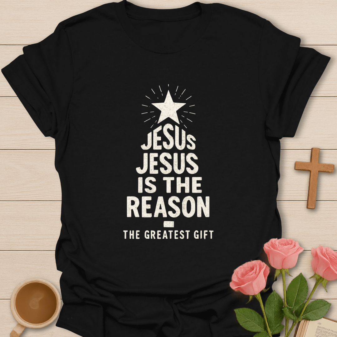 Jesus Tree of Light Christmas T-Shirt