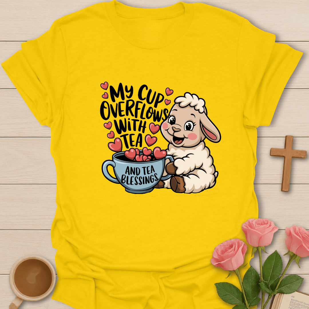 Lamb Tea Blessings T-Shirt T-Shirt